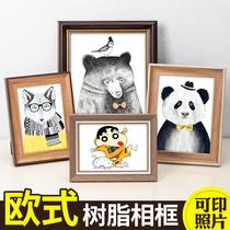European style wall photo frame table 7 inch 6 8 10 seven inch creative frame outside frame ornaments customized and washed photos