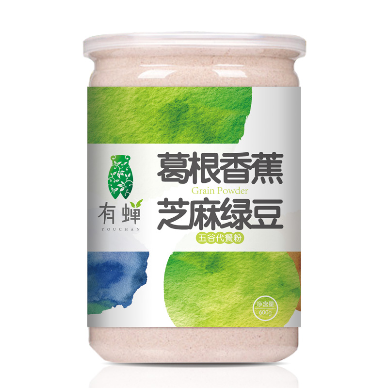 有蝉 葛根粉香蕉芝麻绿豆粉熟山药粉现磨五谷杂粮粉代餐粉 买2送1产品展示图3