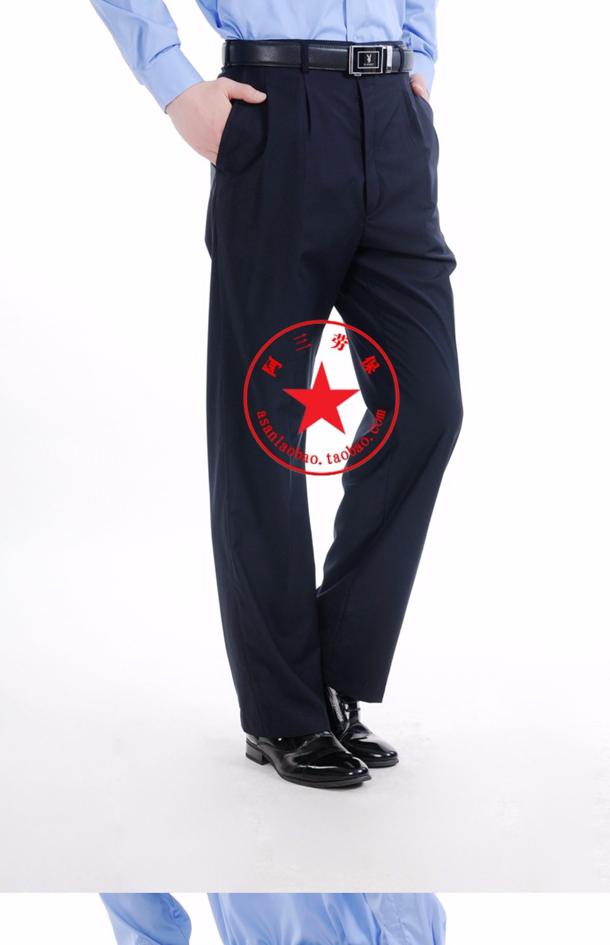 正品配发保安夏裤执勤裤子夏季执勤服裤男女可调节薄款夏季单裤