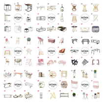 Iron custom custom processing iron table foot net red sofa tea table side several flower rack rack custom