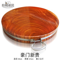 American home Vietnam iron wood chopping board round cutting board log whole wood mildew and bacteria anti cracking chopping board chop meat board