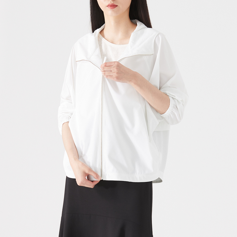 歐小倉科技運動外套薄款 抗UV帶帽防曬衣女防紫外線透氣長袖夏