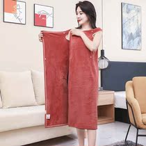Japanese bath towel women can wear can wrap household than cotton absorbent quick-drying bathrobe I dress bath skirt