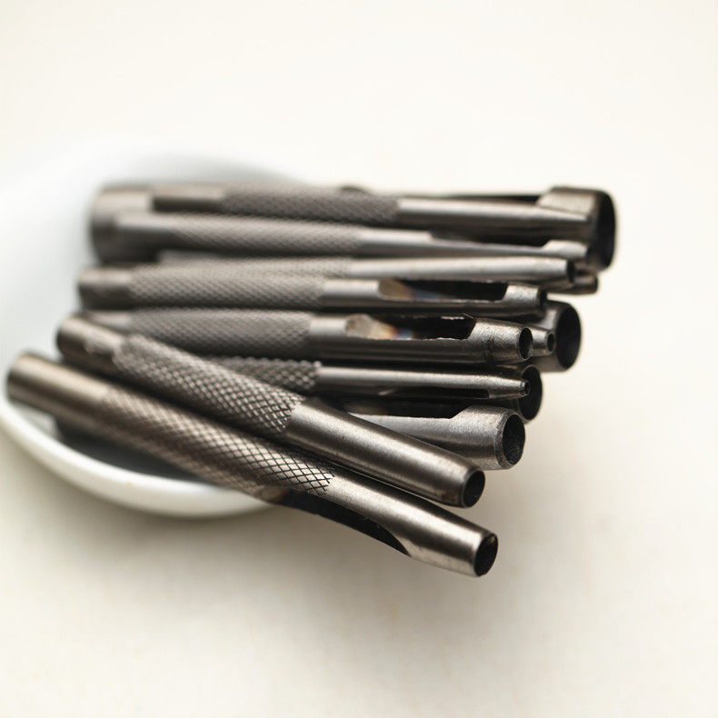 diy牛皮打孔冲子 精钢冲子 冲孔 1.5mm-10mm 圆冲 打孔器