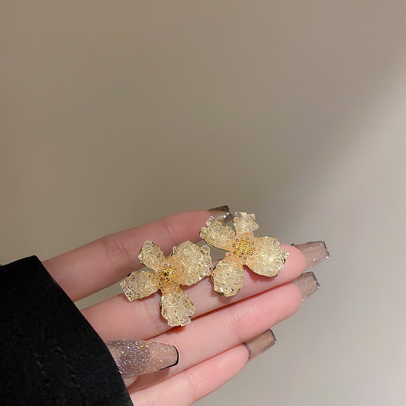 【日落繁星】氛围感花朵耳环气质高级轻奢精致耳钉女