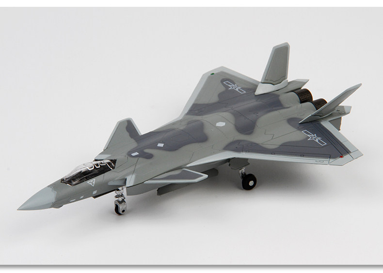 特尔博1144歼20飞机模型合金仿真j20军事模型战斗机成品摆件