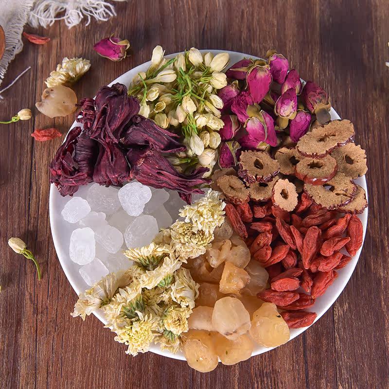 调理内分泌安神助眠养颜茶桂圆红枣枸杞茶四季暖宫补气血组合花茶