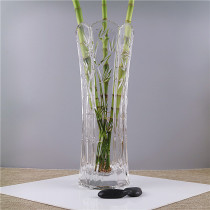 Eurostyle minimalist glass transparent vase living-room pendulum with flower arrangement hydropony-rich and expensive bamboo lily dry floral tabletop decorations