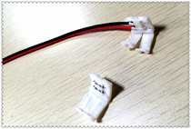 12V 24V bare board lamp with connector Power cord middle connector 8mm