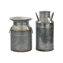 Nordic Home Retro Make Old Size Double Ear Creative Pottery Jar Decoration Pendulum Leather Flower Barrel Tea Flower Milk Pot