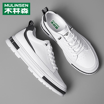 Inside heightening genuine leather mens small white shoes spring new trends 100 hitch casual board shoes sport Inn small leather shoes
