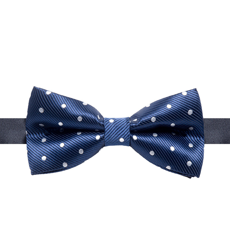 易文领结男士韩版正装商务结婚新郎黑色领结英伦双层蝴蝶结礼盒装