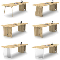 (Muranzhiyuan) Solid wood table leg bracket Cabinet bracket Acrylic non-cabinet bracket