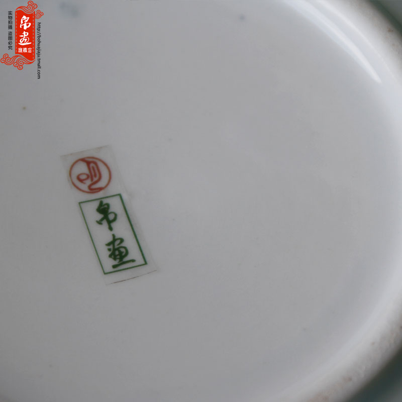 Jingdezhen chinaware lotus hand - carved ceramic pot metal parts of Chinese style household adornment