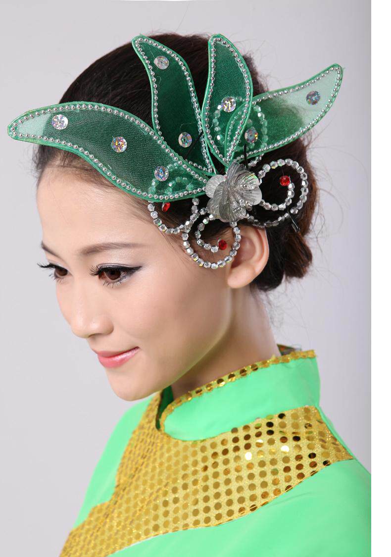 纤凤秀坊2017新款头花现代舞演出服肚皮舞孔雀舞蹈服头饰新娘头饰