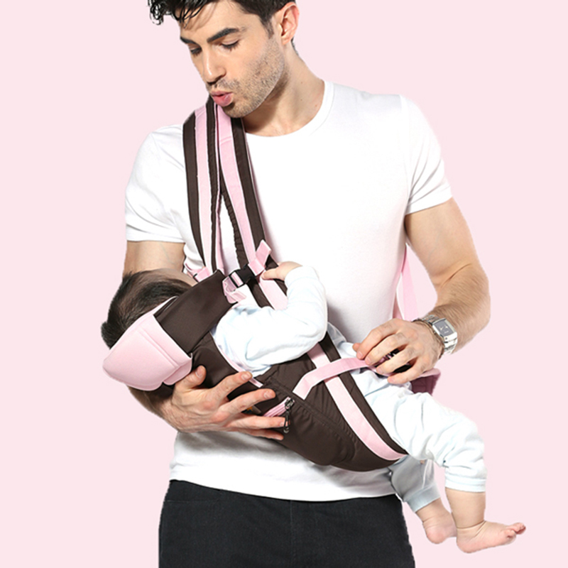 四季透气前抱式新生儿背带斜抱初生婴儿背带抱