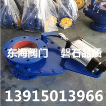 BZ643TC-10 pneumatic wear-resistant rotary discharge valve swing disc valve swing type ceramic feed valve DN50