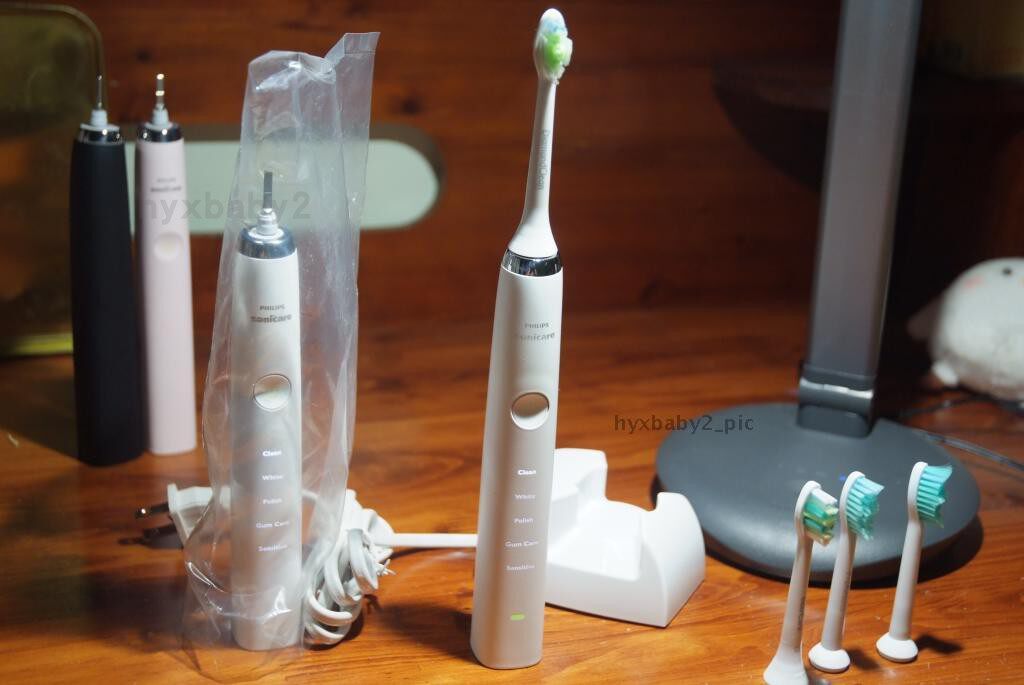 美国进口 飞利浦电动声波牙刷hx9332 9340钻石洁白清牙菌斑 正品