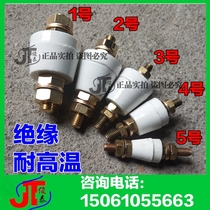 Ceramic binding post wiring terminal high temperature resistant pure copper screw 10 8 6 dozens of connectors