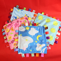 Baby pacifier toy Neonatal pacifier saliva towel doll Soft color label