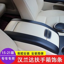 Suitable for 15-21 Highlander handrail box decoration strip 2018 Highlander carbon fiber interior modification accessories