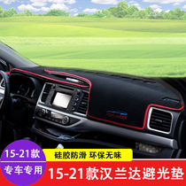 Dedicated to 15 17 21 Highlander central control instrument panel light pad 2018 Highlander interior parts modification