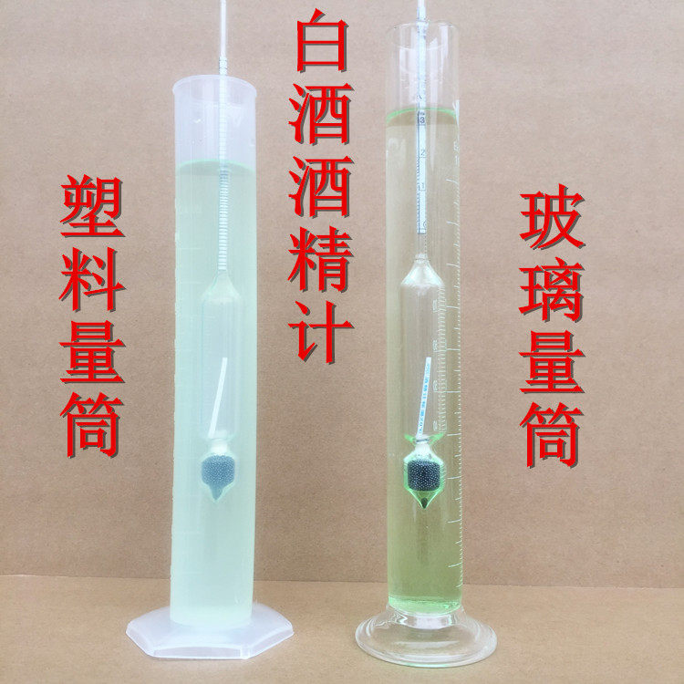 三支组酒精计白酒酒度计酒精浓度计0-100度测量白酒浓度计酒精表
