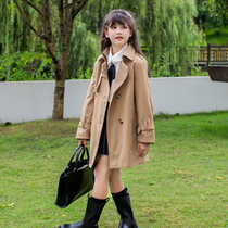 Girls windjersey Inn Wind 2021 new medium length Spring autumn season big code blouses CUHK Tong 100 hitchhiking jacket