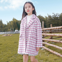 Girls fur coats 9 new autumn and winter clothing 12 CUHK Scout 8 thousands of birds with cotton gaggi 14 years old
