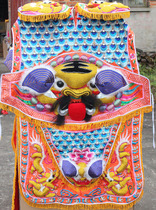 Religious Dragon Embroidery Floating Embroidery Taiwan Electric Three Prince A Convex Embroidery Open Store Celebration Performance