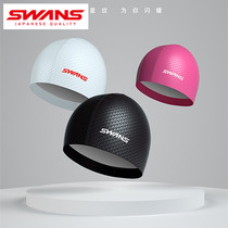 SWANS MALE AND FEMALE SILICONE GRAIN COATED FABRIC PU SWIMMING CAP WATERPROOF COMFORT INLE HEAD LONG HAIR SPECIAL LARGE SWIMMING CAP