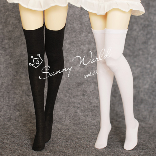 (full 68) BJD dolls socks pure colour long barrel socks anti-staining 1 4 1 3 great uncles