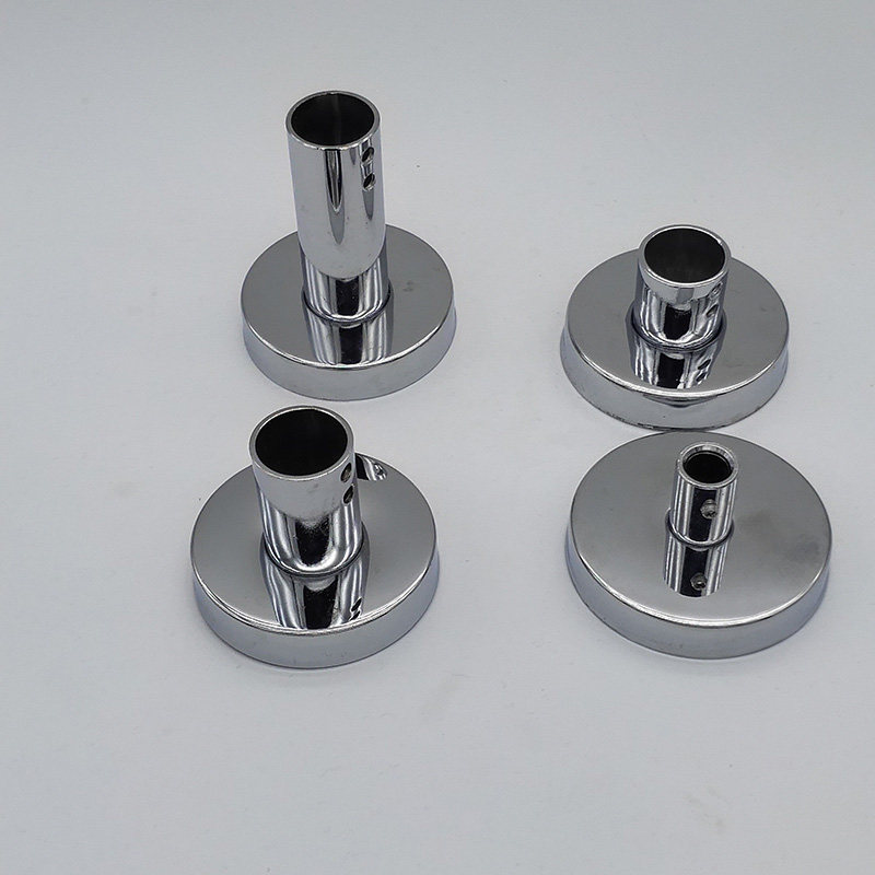 淋浴花洒固定座加长杆延长杆淋浴柱升降淋浴管黑色明装底座墙支架