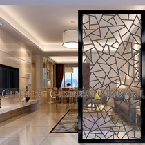 Modern art frosted glass fashion screen living room Mobile seat screen bathroom partition wall entrance shoe cabinet