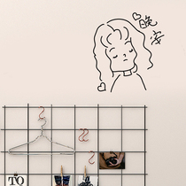 Girl heart wall sticker dormitory bedroom Net red bedroom layout bedside wall wall decoration self-adhesive wallpaper stickers