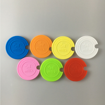 Creative perforated silicone cup lid Food non-toxic and environmentally friendly scale glass lid size inner 5 8 outer 6 9cm