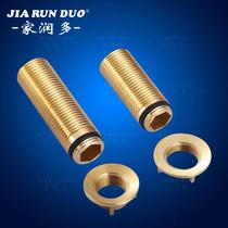 Full copper straight foot double-hole face basin tap Terra basin hot and cold tap water inlet 4 minutes 40% Right Angle Accessories