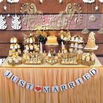 Golden dessert table ornaments display rack dessert pastry tray cold dining table cake shelf afternoon tea dessert shelf