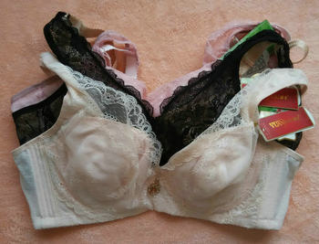 Yuanrou bra thin U-shaped push-up adjustable lace C cup underwear 2025 ລາຄາພິເສດສົ່ງຟຣີ