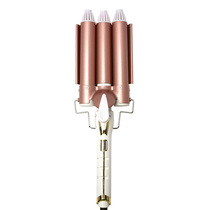 Yongdong digital temperature adjustment large egg roll head three sticks curling iron three tube ceramic glaze egg roll stick water corrugated curling hair stick