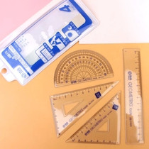 Student Ruler Four-Piece Set Ruler Straight Tighter 1919 Drawing Measuring Ruler