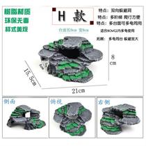 Acrylic fish tank big turtle drying platform climbing platform Beach raised to carry stumps amphibious desk suspension