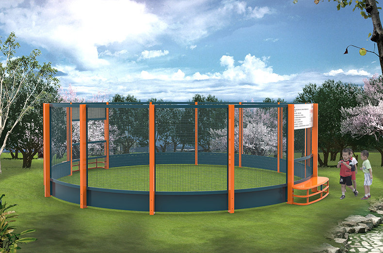 户外小型笼式多功能运动足球场jlg-360 - 武汉舒华动力体育用品有限