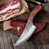 Boned cut meat slaughterer knife open fish with a machete pork stall split cut cut pig sheep forged skin sheath sharp and no grinding