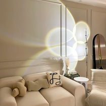 Light and shadow creative LED projection atmosphere floor lamp design sense art sofa multi-head designer Italian floor lamp