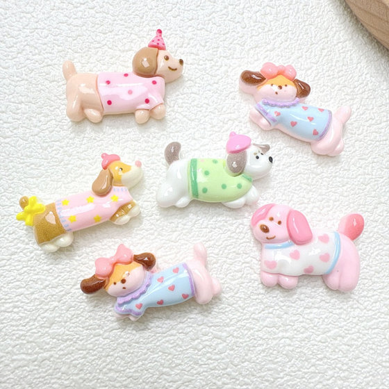 새로운 만화 강아지 수지 액세서리 도매 DIY 수제 재료 신발 버튼 모자 머리 장식 새로운 만화 강아지 수지 액세서리 도매 DIY 수제 재료 신발 버튼 모자 머리 장식