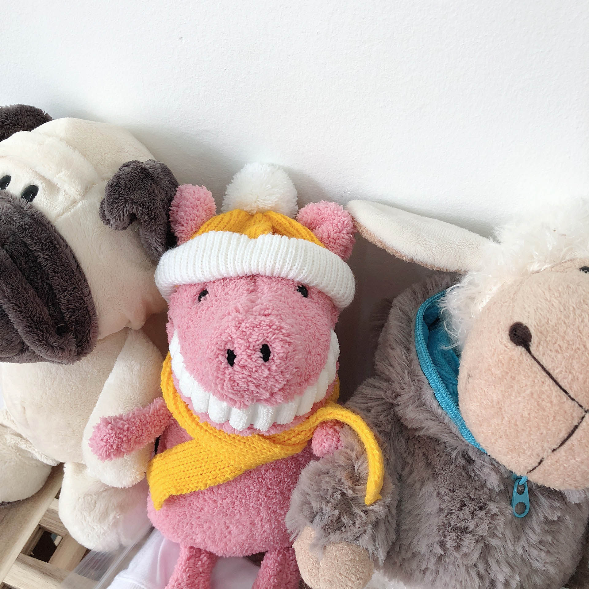 flowerzz看见你就笑 好心情 大牙公仔少女心娃娃玩偶生日礼物