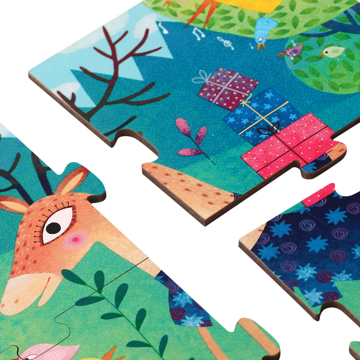 mideer弥鹿儿童拼图玩具纸质幼儿智力拼图拼板纸质2-3-6周岁