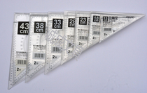 Deli triangle ruler Drawing triangle plate 15 20 25 30 35 40 45cm Registered architect exam ruler