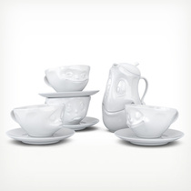 Tassen cartoon expression series carved ceramic coffee cup with Cup saver German imported FiftyEight spot